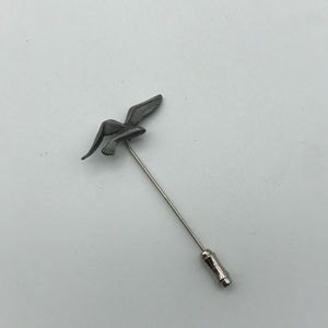 Vintage Silver Bird Pin Hat Pin Suit Pin